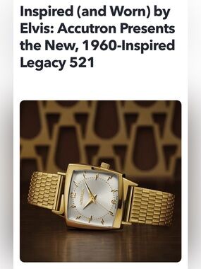 Accutron Legacy 521 Gold-Tone Men’s Watch